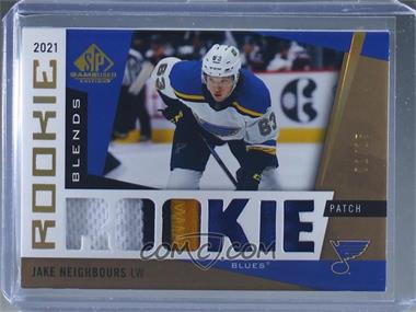 2021-22 Upper Deck SP Game Used - Rookie Relics Blends - Jumbo Patches #RB-JN - Jake Neighbours /15