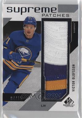 2021-22 Upper Deck SP Game Used - Supreme Patches #SP-VO - Victor Olofsson /15