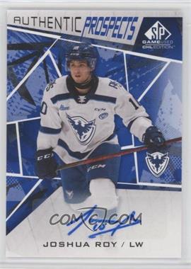 2021-22 Upper Deck SP Game Used CHL Edition - [Base] - Blue Autographs #35 - Joshua Roy