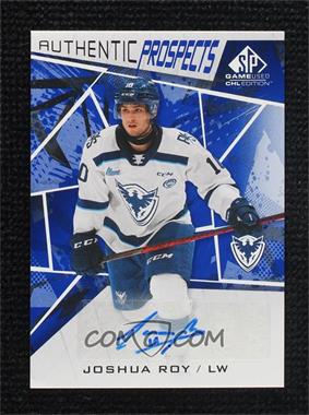 2021-22 Upper Deck SP Game Used CHL Edition - [Base] - Blue Autographs #35 - Joshua Roy