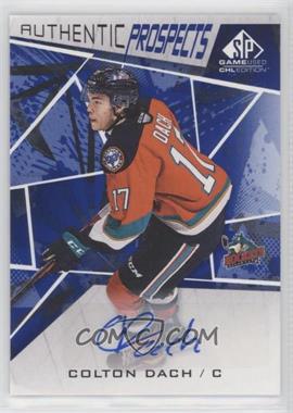 2021-22 Upper Deck SP Game Used CHL Edition - [Base] - Blue Autographs #46 - Colton Dach