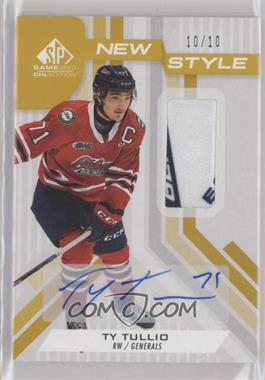 2021-22 Upper Deck SP Game Used CHL Edition - New Style - Gold Auto Patch #NS-TT - Tyler Tullio /10