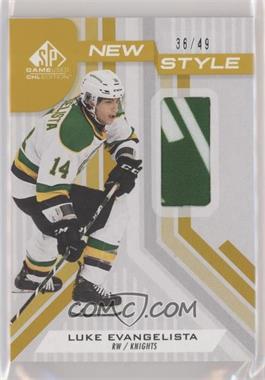 2021-22 Upper Deck SP Game Used CHL Edition - New Style - Gold Patch #NS-LE - Luke Evangelista /49