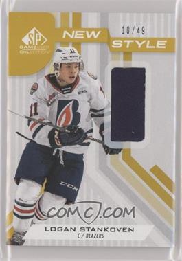 2021-22 Upper Deck SP Game Used CHL Edition - New Style - Gold Patch #NS-LS - Logan Stankoven /49