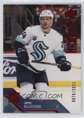 2021-22 Upper Deck Seattle Kraken - [Base] - Red #8 - Jamie Oleksiak /2021