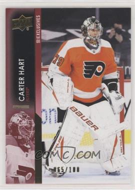 2021-22 Upper Deck Series 1 - [Base] - Exclusives #135 - Carter Hart /100