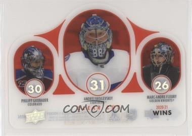 2021-22 Upper Deck Series 1 - Clear Cut Leaders #CCL-WIN - Andrei Vasilevskiy, Philipp Grubauer, Marc-Andre Fleury