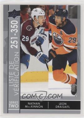 2021-22 Upper Deck Series 2 - [Base] - French #449 - Checklist - Nathan MacKinnon, Leon Draisaitl