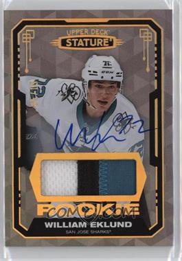 2021-22 Upper Deck Stature - [Base] - Design Variant Auto Material #175 - Rookies - William Eklund /15