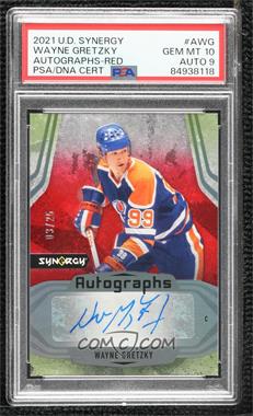 2021-22 Upper Deck Synergy - Autographs - Red #A-WG - Wayne Gretzky /25 [PSA 10 GEM MT]