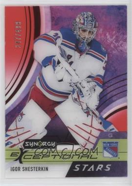 2021-22 Upper Deck Synergy - Exceptional Stars - Red #ES-IS - Igor Shesterkin /499
