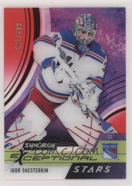 2021-22 Upper Deck Synergy - Exceptional Stars - Red #ES-IS - Igor Shesterkin /499