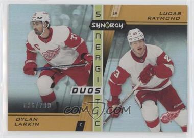 2021-22 Upper Deck Synergy - Synergistic Duos Stars and Rookies #SD-6 - Dylan Larkin, Lucas Raymond /799