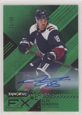 2021-22 Upper Deck Synergy - Synergy FX Rookies - Green #FXR-AN - Auto - Alex Newhook /25