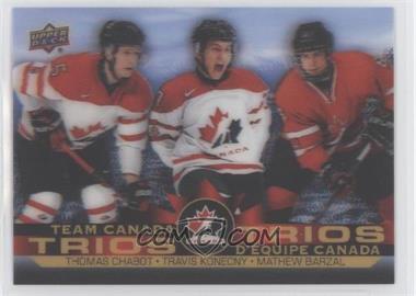 2021-22 Upper Deck Tim Hortons Team Canada - Team Canada Trios #T-11 - Thomas Chabot, Travis Konecny, Mathew Barzal