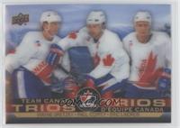 Sidney Crosby, Patrice Bergeron, Ryan Getzlaf (Uncorrected Error: Front Picture…