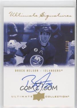 2021-22 Upper Deck Ultimate Collection - 2000-01 Ultimate Signatures Retro - Gold #USR-BN - Brock Nelson /10