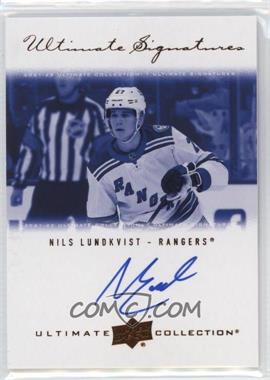 2021-22 Upper Deck Ultimate Collection - 2000-01 Ultimate Signatures Retro Rookies #USR-NL - Nils Lundkvist