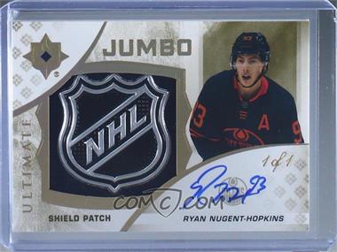 2021-22 Upper Deck Ultimate Collection - 2020-21 Update - Shield Patch Auto #63 - Ryan Nugent-Hopkins /1