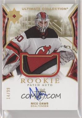 2021-22 Upper Deck Ultimate Collection - [Base] - Auto Patch #165 - Ultimate Rookies - Nico Daws /99