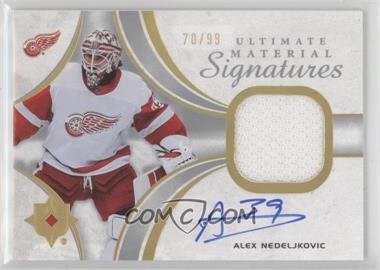 2021-22 Upper Deck Ultimate Collection - Ultimate Material Signatures #UMS-AN - Alex Nedeljkovic /99