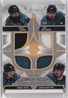 Brent Burns, Erik Karlsson, Tomas Hertl, Logan Couture #/99