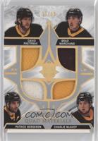 David Pastrnak, Brad Marchand, Patrice Bergeron, Charlie McAvoy #/99