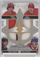 Moritz Seider, Lucas Raymond, Trevor Zegras, Cole Caufield #/49