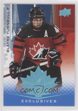 2021 Upper Deck Team Canada Juniors - [Base] - Blue #58 - Blayre Turnbull