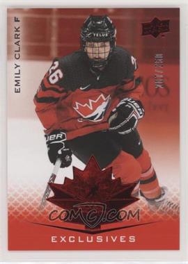 2021 Upper Deck Team Canada Juniors - [Base] - Exclusives #55 - Emily Clark /250