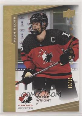 2021 Upper Deck Team Canada Juniors - [Base] - High Gloss #105 - Shane Wright /15