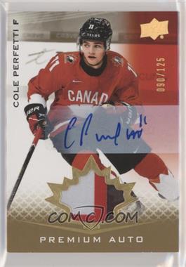 2021 Upper Deck Team Canada Juniors - [Base] - Patch Autographs #7 - Tier 2 - Cole Perfetti /125