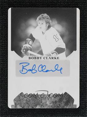 2022-23 Leaf In the Game Used - Game Used Autographs - Printing Plate Black #GUA-BC1 - Bobby Clarke /1