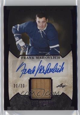2022-23 Leaf In the Game Used - Game Used Autographs - Purple #GUA-FM1 - Frank Mahovlich /30