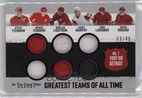 Steve Yzerman, Sergei Fedorov, Nicklas Lidstrom, Larry Murphy, Igor Larionov, C…