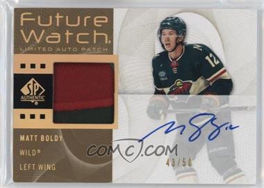 2022-23 SP Authentic - 2012-13 Retro Future Watch Auto Patch #RFWA-MB - Matt Boldy /50