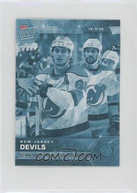 2022-23 Topps Now NHL Stickers - [Base] - Ice #96 - New Jersey Devils /10