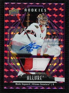 2022-23 Upper Deck Allure - [Base] - Purple Diamond Auto Patch #140 - Rookies - Mads Sogaard /10