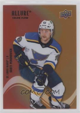 2022-23 Upper Deck Allure - Color Flow - Red Orange #SF-22 - Scott Perunovich