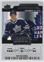 Tier 1 - Debut Ticket Access - Mac Hollowell #/999