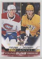 Young Guns Checklist - Jordan Harris, Juuso Parssinen