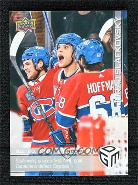 2022-23 Upper Deck Game Dated Moments - [Base] #5 - Rookie - (Oct. 20, 2022) - Juraj Slafkovsky Scores First NHL Goal, Canadiens Defeat Coyotes /1199