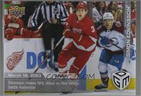 Debut - (Mar. 18, 2023) - Simon Edvinsson Makes NHL Debut as Red Wings Battle A…