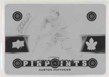 2022-23 Upper Deck MVP - Pinpoints - Printing Plate Black #PP-5 - Auston Matthews /1