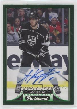 2022-23 Upper Deck Parkhurst - [Base] - Emerald Ice Auto #237 - Stars Achievements - Anze Kopitar /5