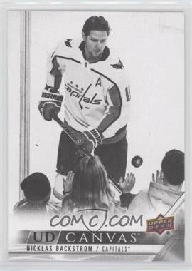 2022-23 Upper Deck Series 1 - UD Canvas - Black & White #C85 - Nicklas Backstrom