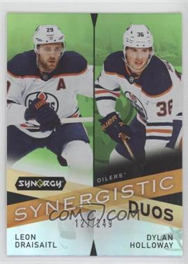 2022-23 Upper Deck Synergy - Synergistic Duos Star-Rookie - Green #SD-6 - Leon Draisaitl, Dylan Holloway /249