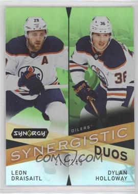 2022-23 Upper Deck Synergy - Synergistic Duos Star-Rookie - Green #SD-6 - Leon Draisaitl, Dylan Holloway /249