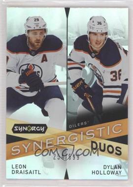 2022-23 Upper Deck Synergy - Synergistic Duos Star-Rookie #SD-6 - Leon Draisaitl, Dylan Holloway /699