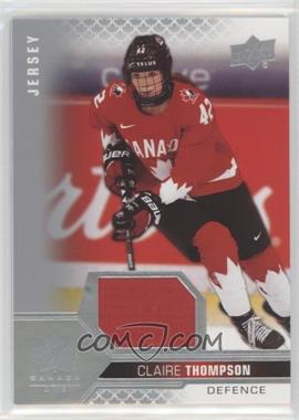 2022 Upper Deck Team Canada Juniors - [Base] - Jersey Relics #62 - Women's WC - Claire Thompson